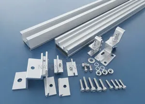 4.9ft Aluminum Solar Panel Mounting Rails Hardware Kit