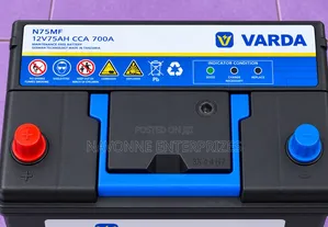 75Ah Varda N75 700CCA Maintenance-Free Car Battery 12V