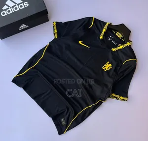 Black-and-Gold Chelsea awayJersey Shirt