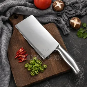 All Metal Stainless Steel Cleaver or Butcher Knife