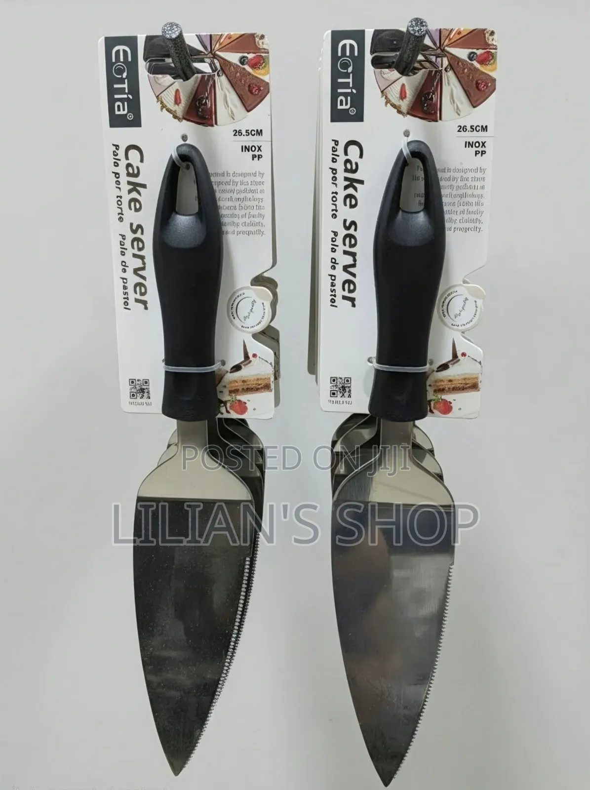 2pcs Stainless Steel Cake Servers