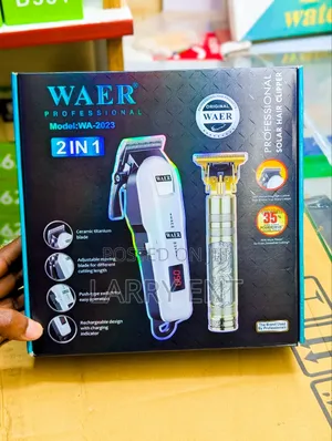 WAER 2 in 1 Rechargeable Hair Clipper and Trimmer Kit