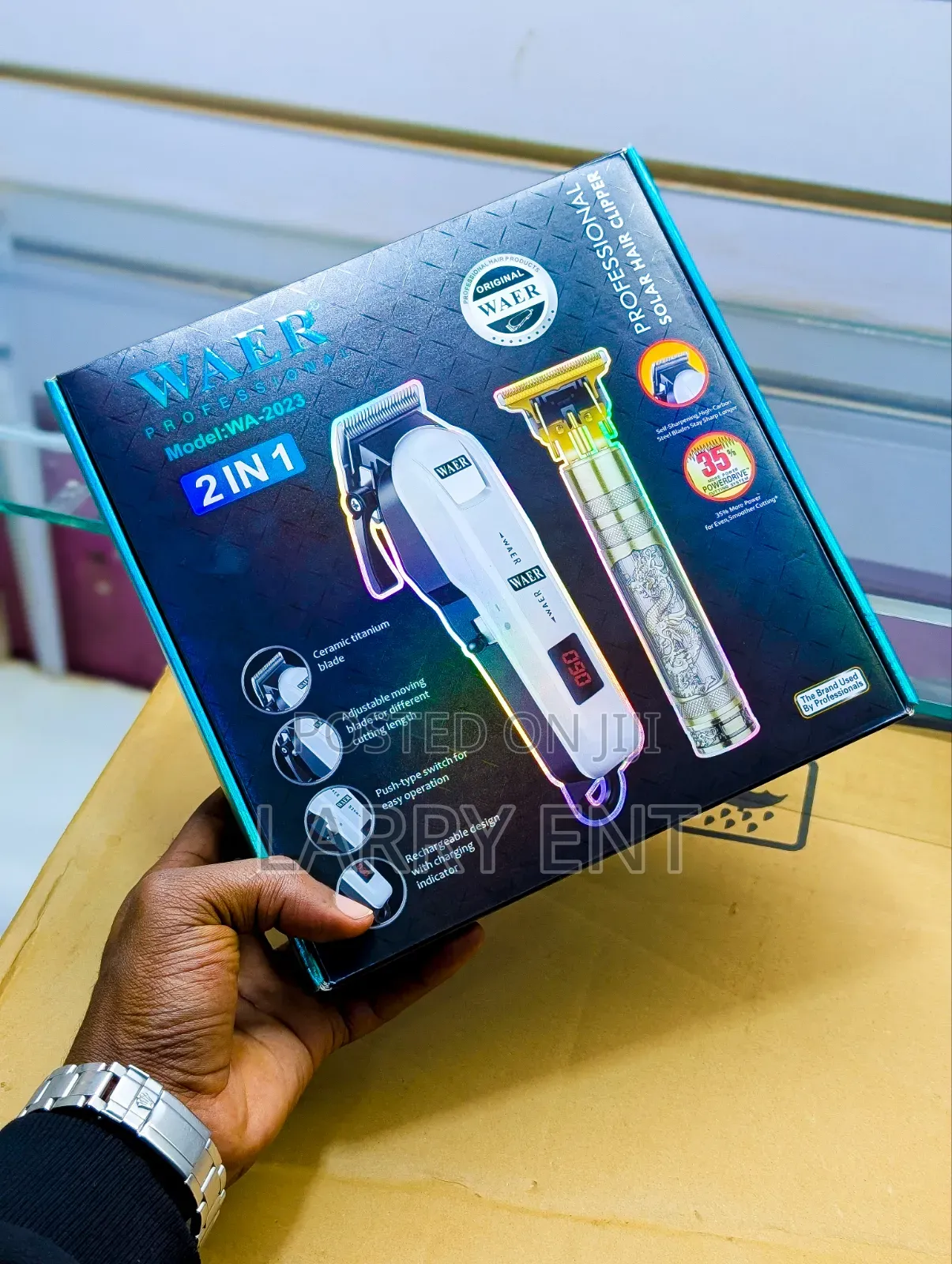 WAER Professional Hair Grooming Kit Heavy Duty Clipper Set