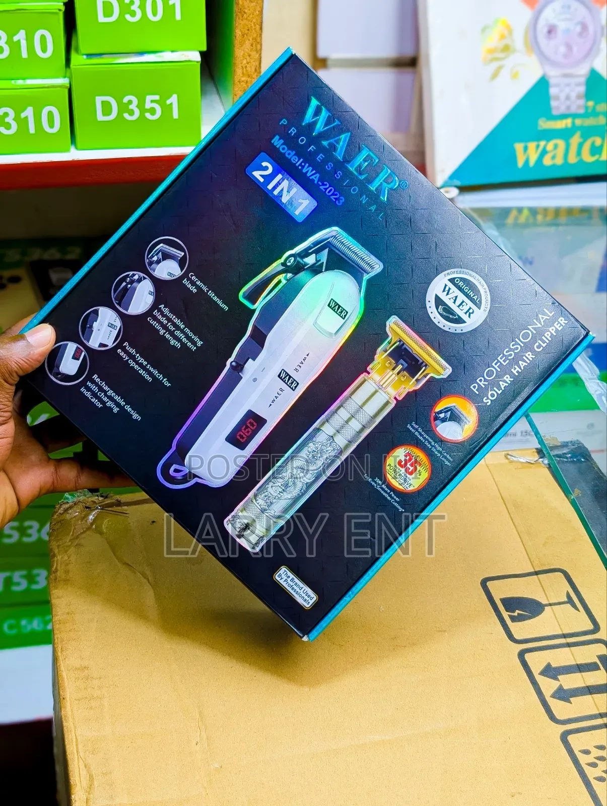 WAER Rechargeable Clipper Trimmer Set With Combs Accessories