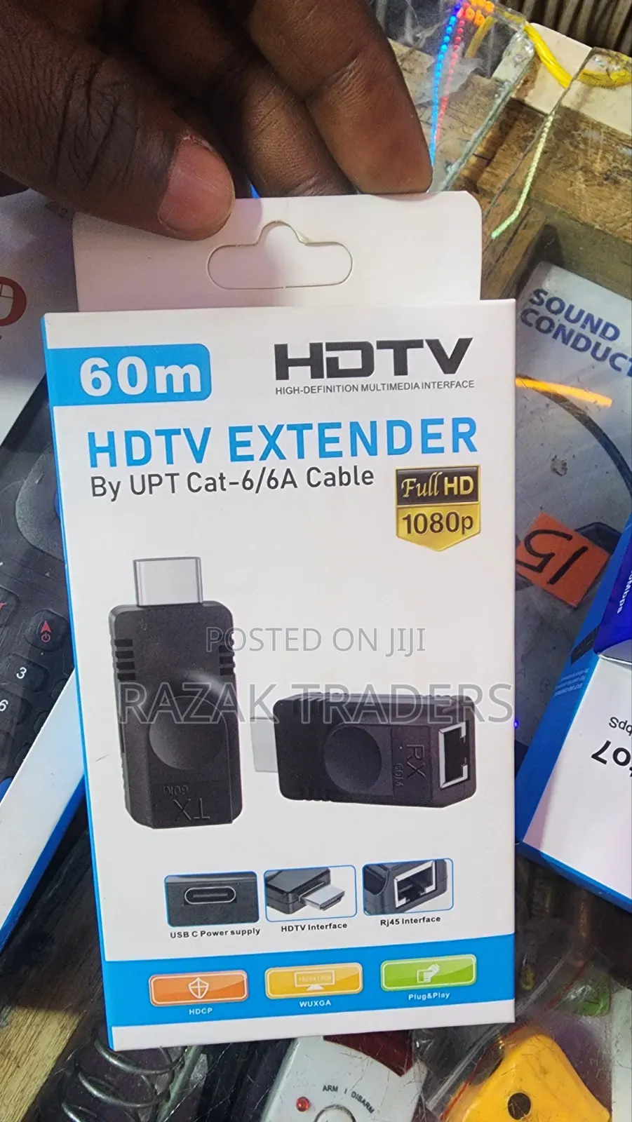 60M HDMI HDTV Extender Over Cat6/Cat6A Cable – Full HD 1080p