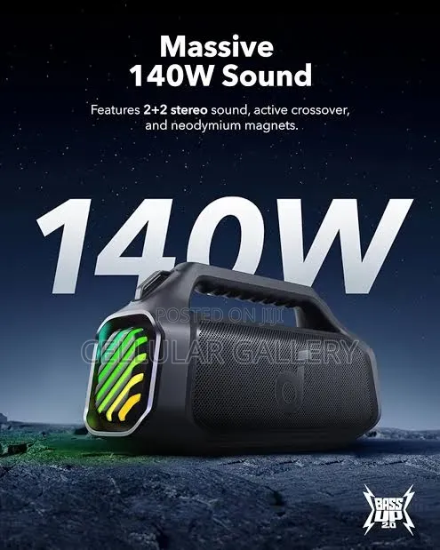 Soundcore by Anker Boom 2 Plus 140W With AURACAST(Upgraded)