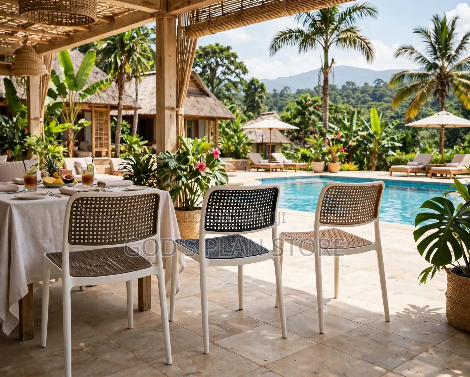 Resort Restaurant Plastic Chairs Plastic Chairs