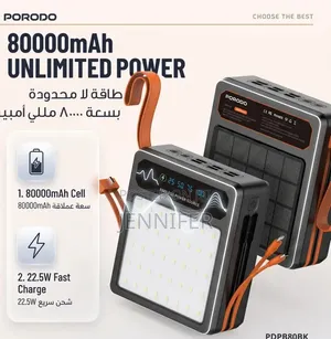 Porodo Laros 80000mAh Solar Power Bank