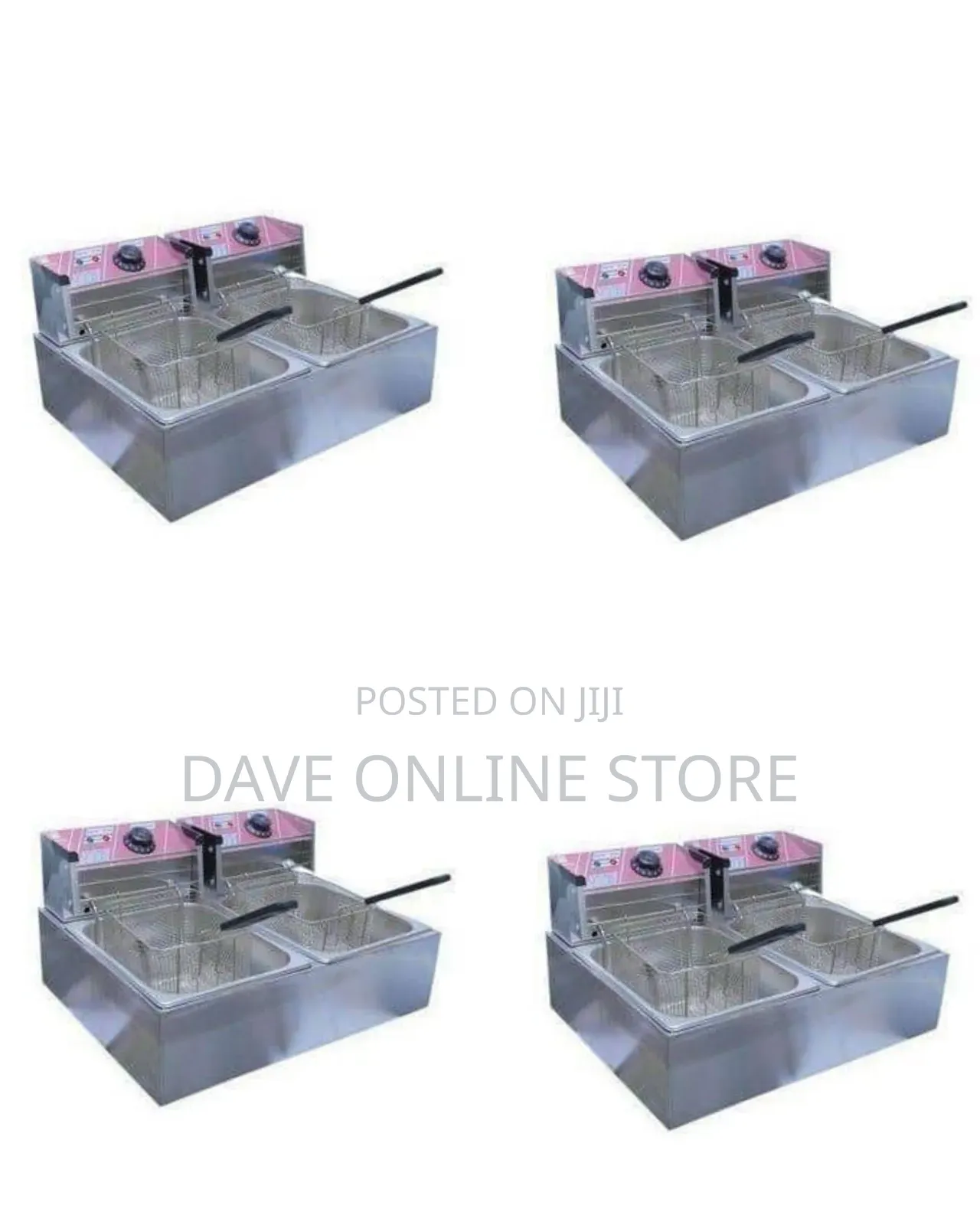 12-Liter Commercial Double Tank Electric Deep Fryer