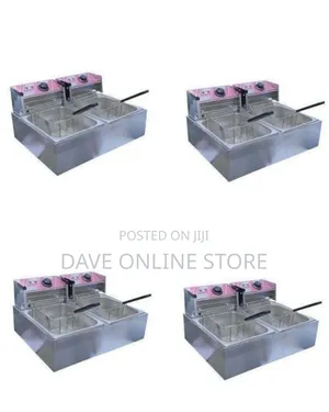 12-Liter Commercial Double Tank Electric Deep Fryer