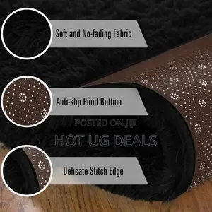1.5 X 2m Soft Fluffy Center Carpet – Black Medium Shaggy Area Rug