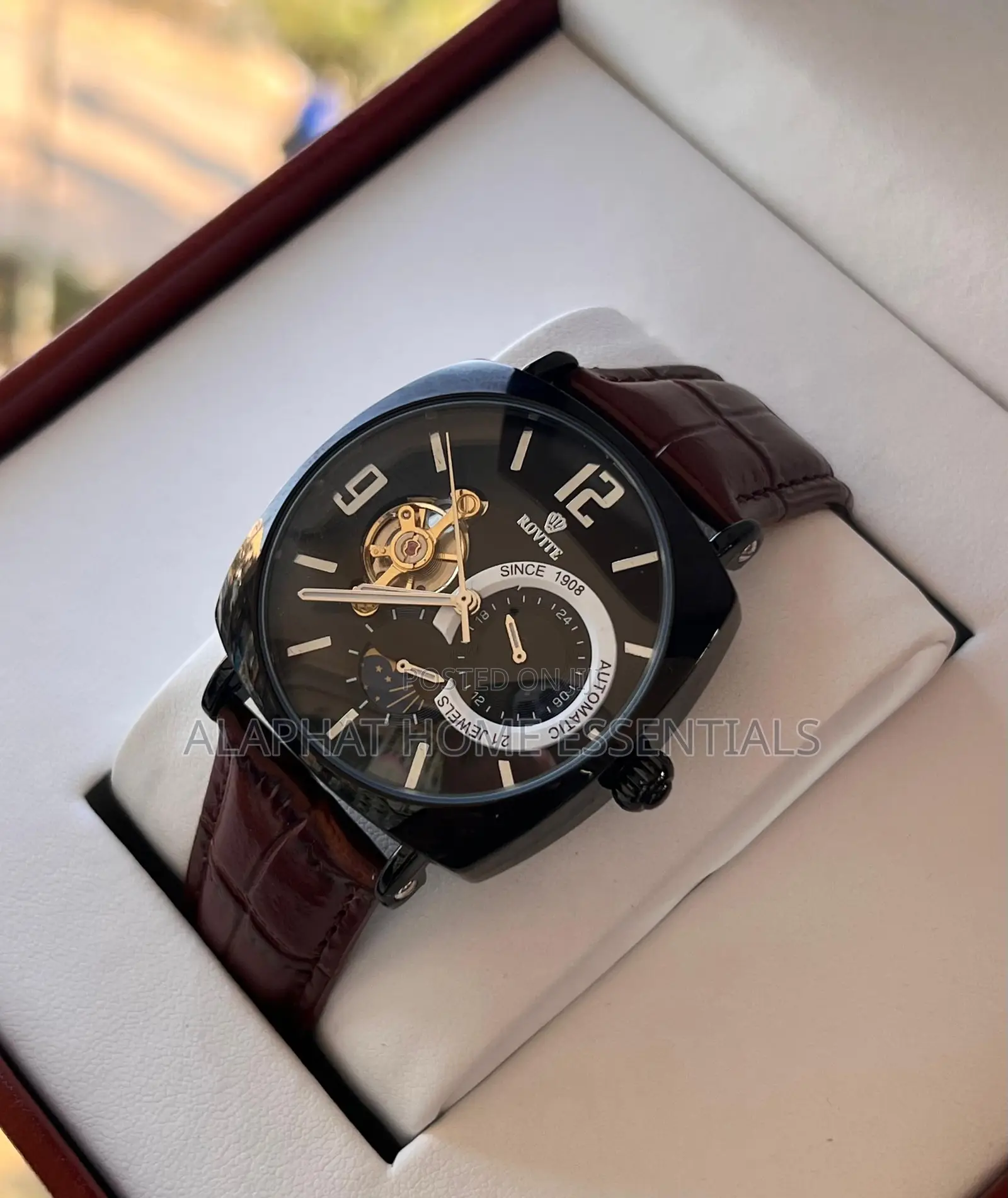 Rovite 21 Jewels Fully Automatic Mechanical Watch
