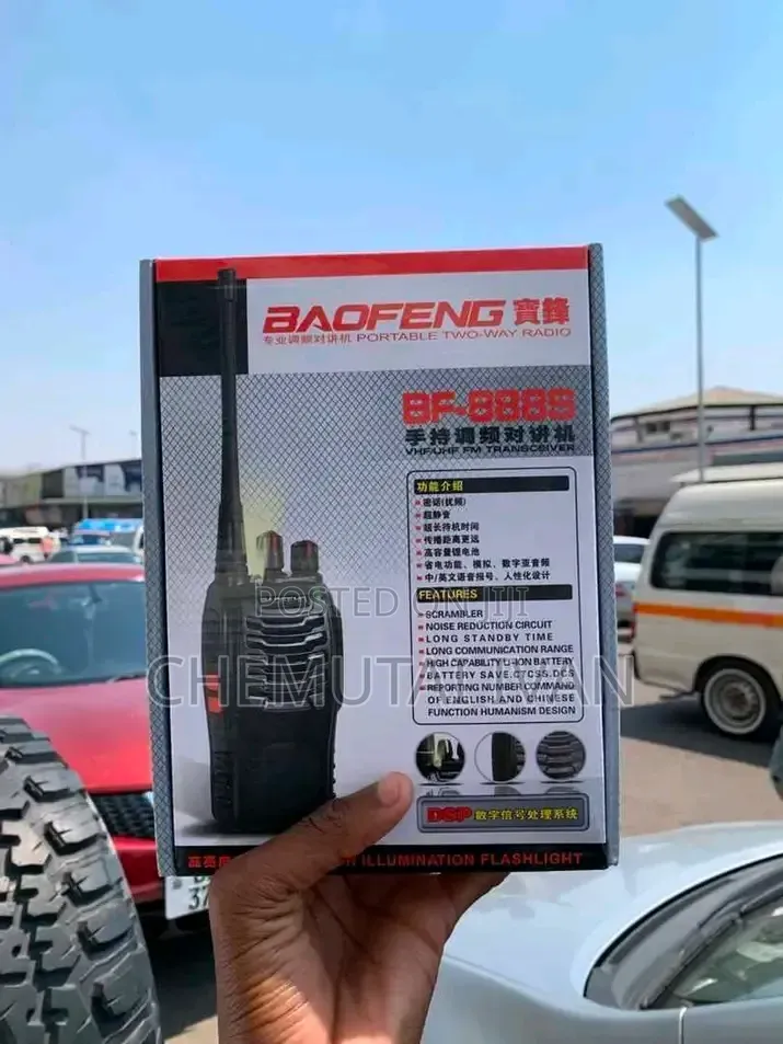 2pcs of Bf-888s Walkie Talkie
