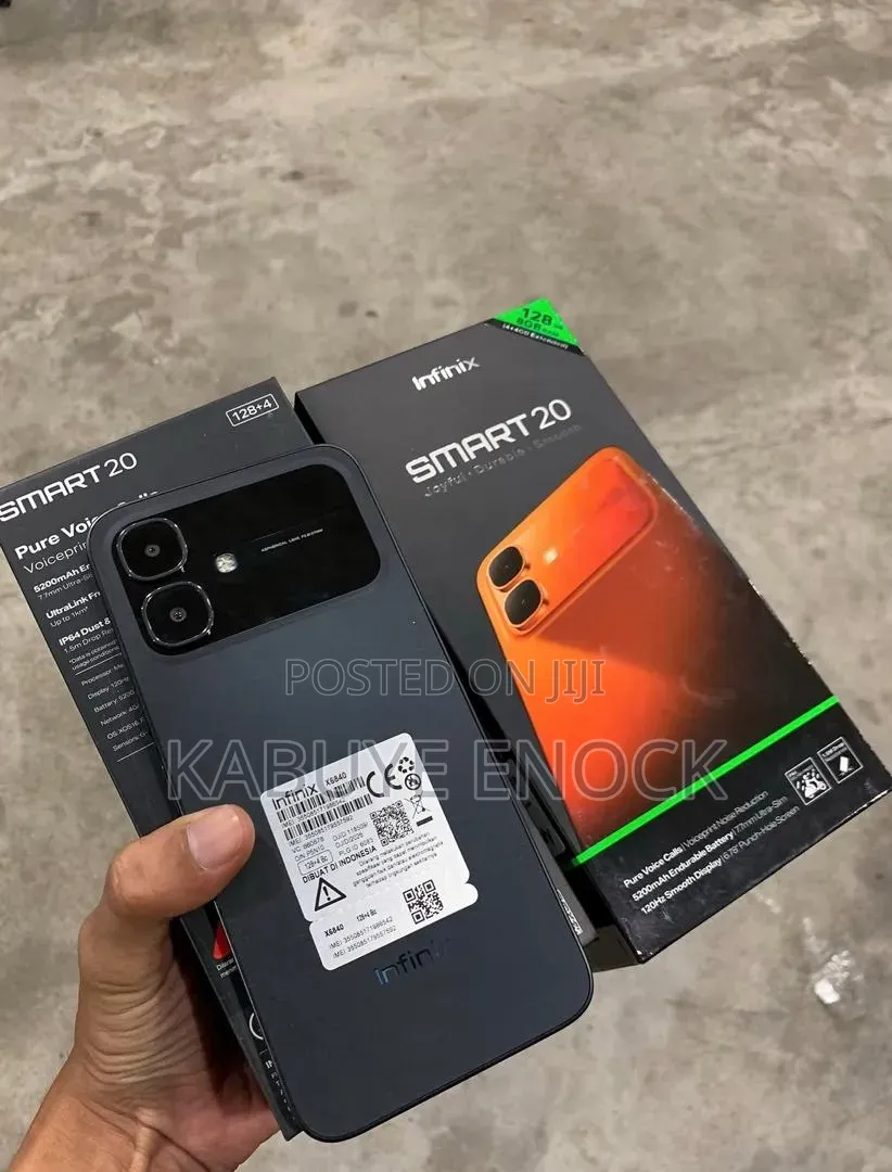 New Infinix Smart 20 128 GB Black