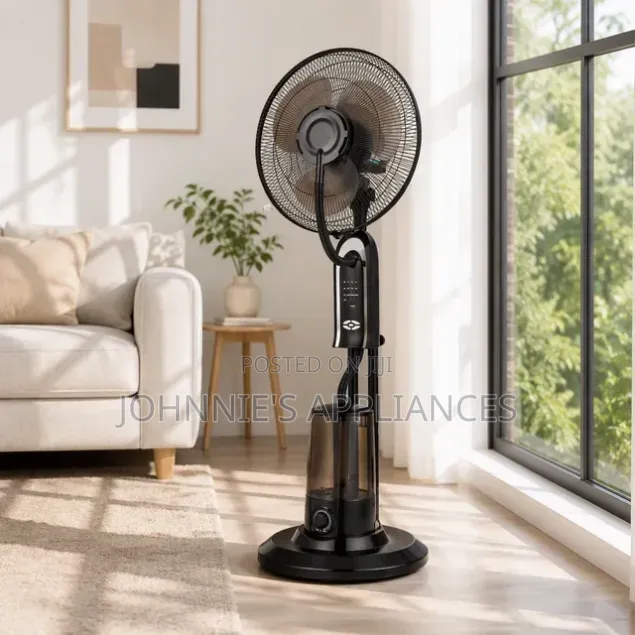 Globalstar GS-4039R Heavy-Duty Standing Fan With Remote Control