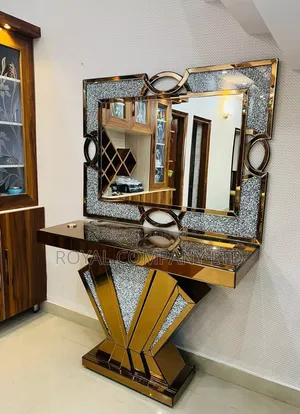 Console Table Golden