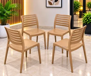1Pcs Stackable Portable Plastic Chair Plastic Chair