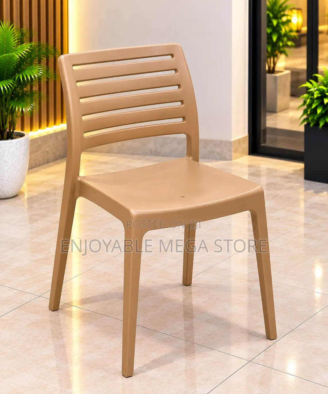 1Pcs Stackable Portable Plastic Chair Plastic Chair