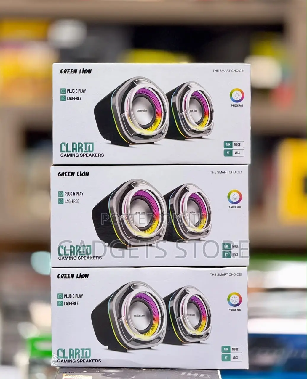 Green Lion Clario Gaming Speakers.
