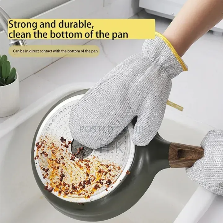 Steel Wire Dishwashing Gloves Pair