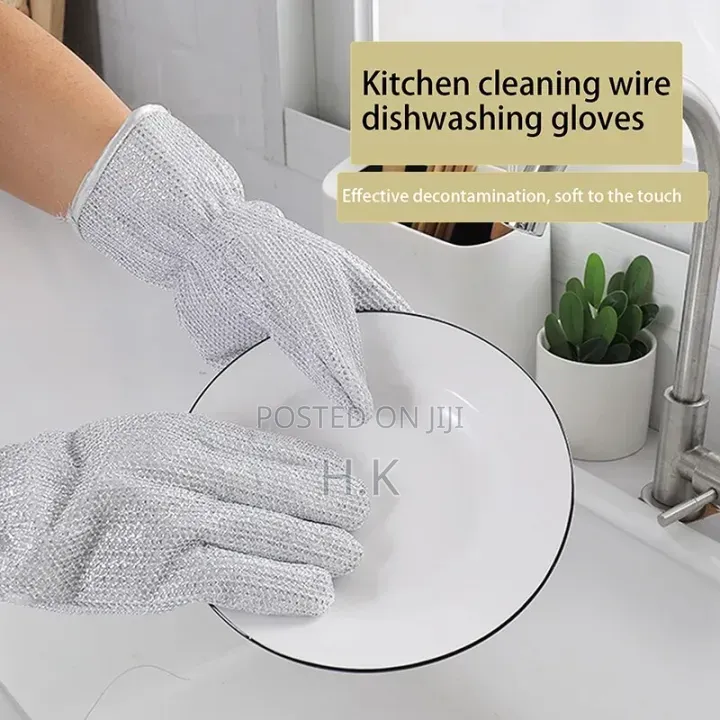Steel Wire Dishwashing Gloves Pair