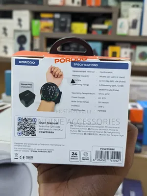 Porodo Liveon Rechargeable Wrist Blood Pressure Monitor