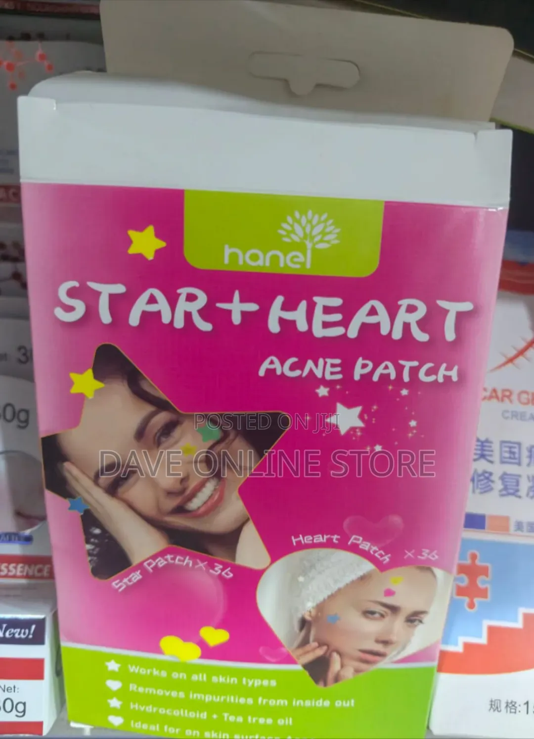 Hanel Star + Heart Acne Patches