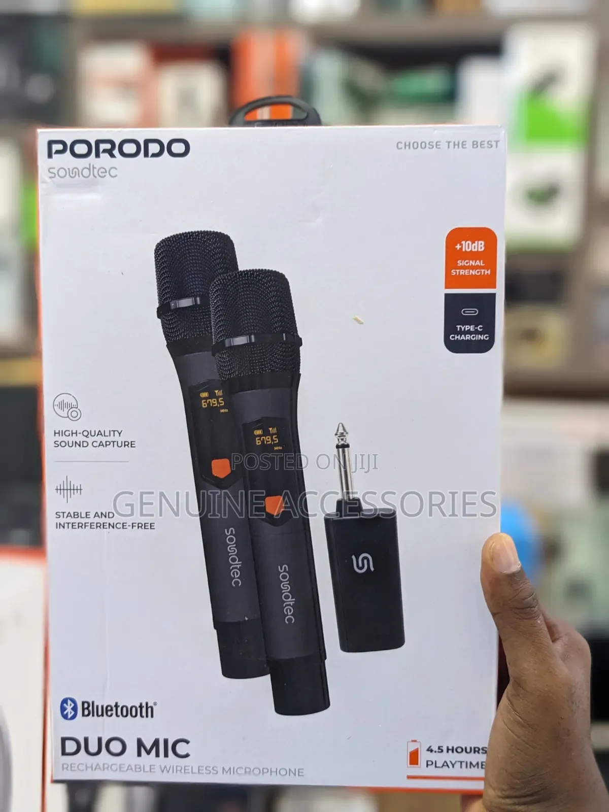 Porodo Soundtec Dual Wireless Mic Rechargeable