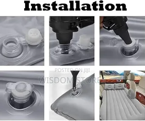 Waterproof Multipurpose Black Inflatable Bed for Car/Home/SUV/Muv-156