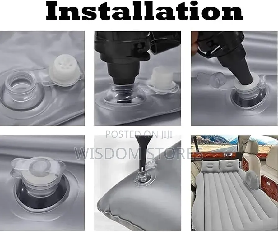 Waterproof Multipurpose Black Inflatable Bed for Car/Home/SUV/Muv-156