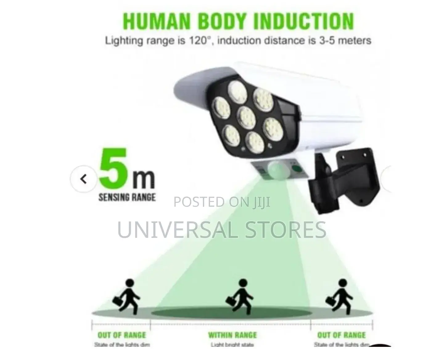 Solar Outdoor Security Movement Sensor Light With Remote