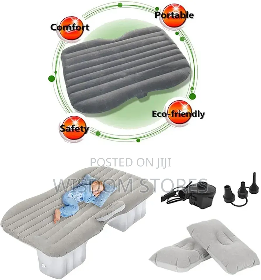 Waterproof Multipurpose Black Inflatable Bed for Car/Home/SUV/Muv-156