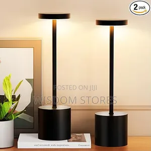 Cylindrical Cordless Rechargeable LED Table Lamp With USB Charging