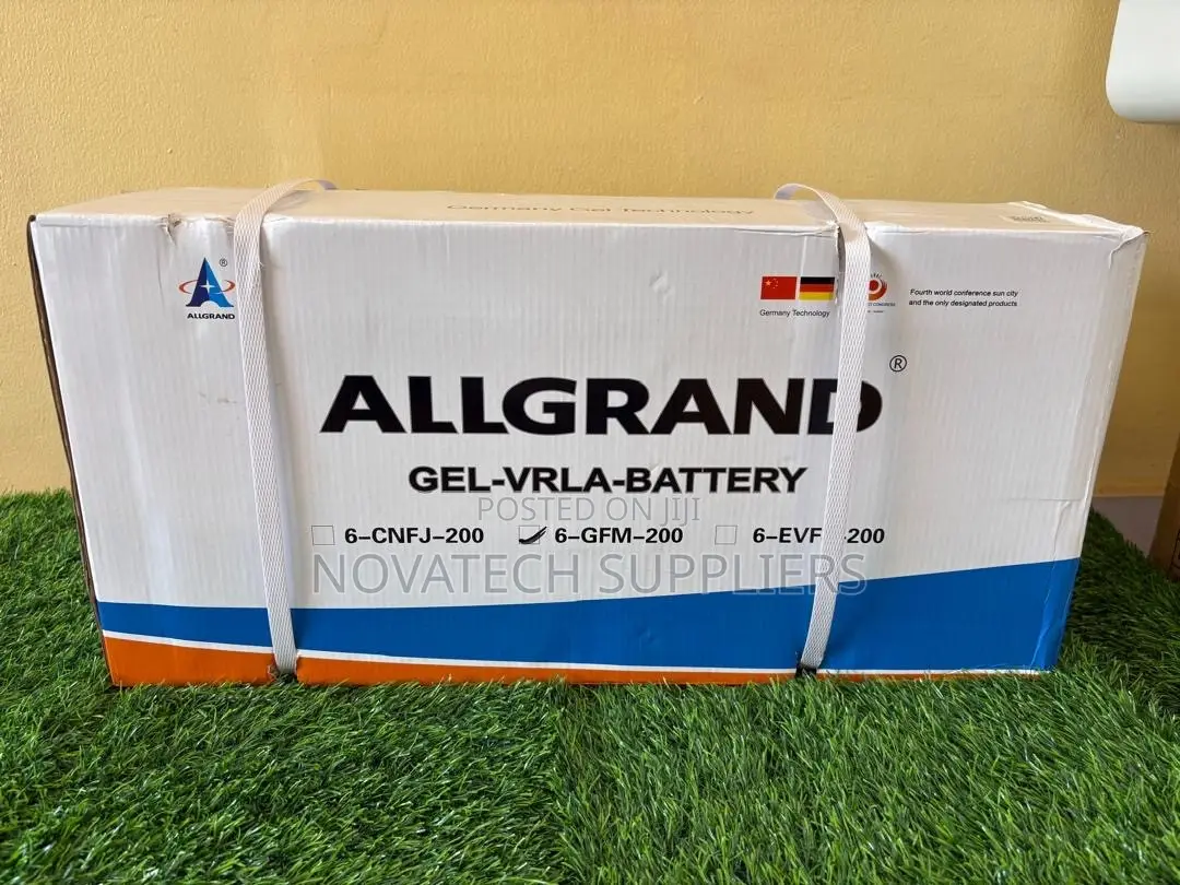 ALLGRAND 200Ah Deep Cycle GEL Battery – 12V Solar Inverter Use