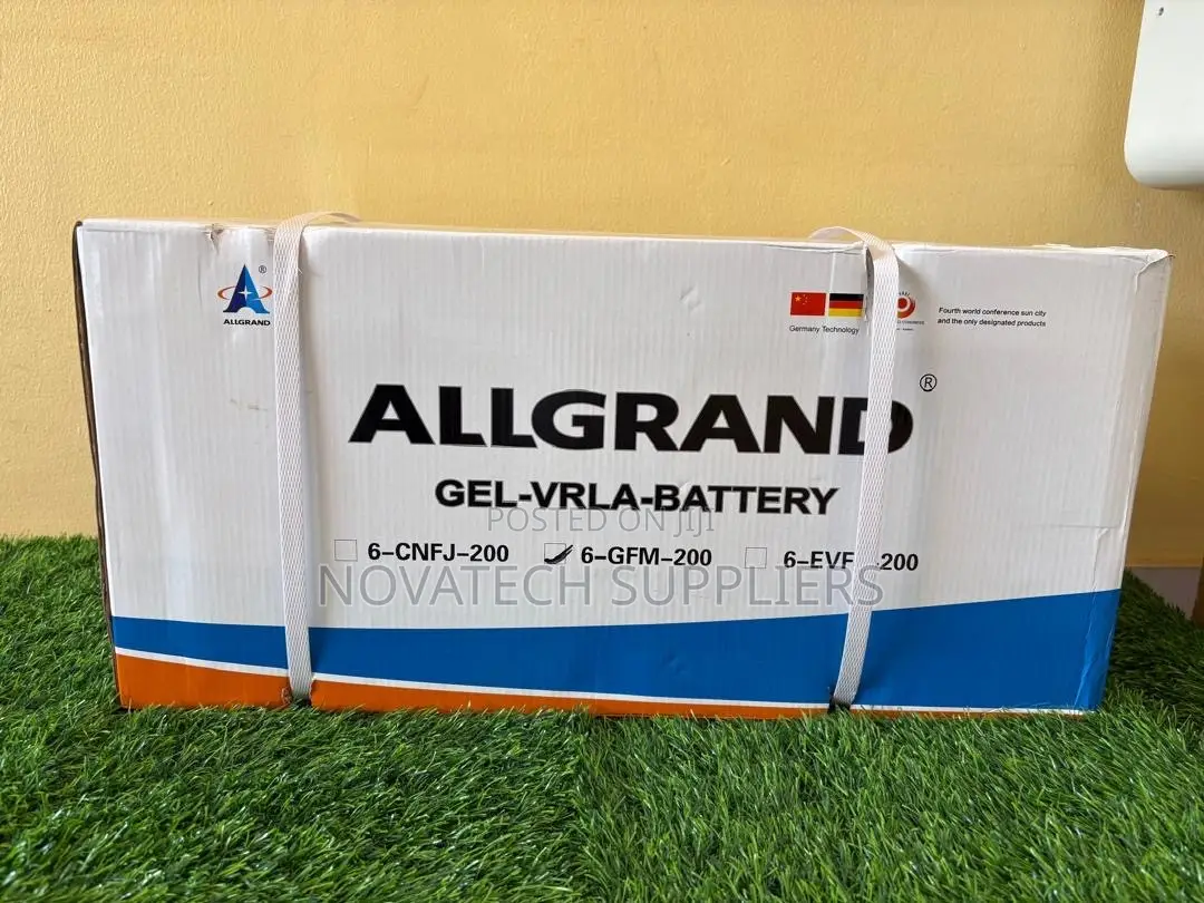 ALLGRAND 200Ah Deep Cycle GEL Battery – 12V Solar Inverter Use