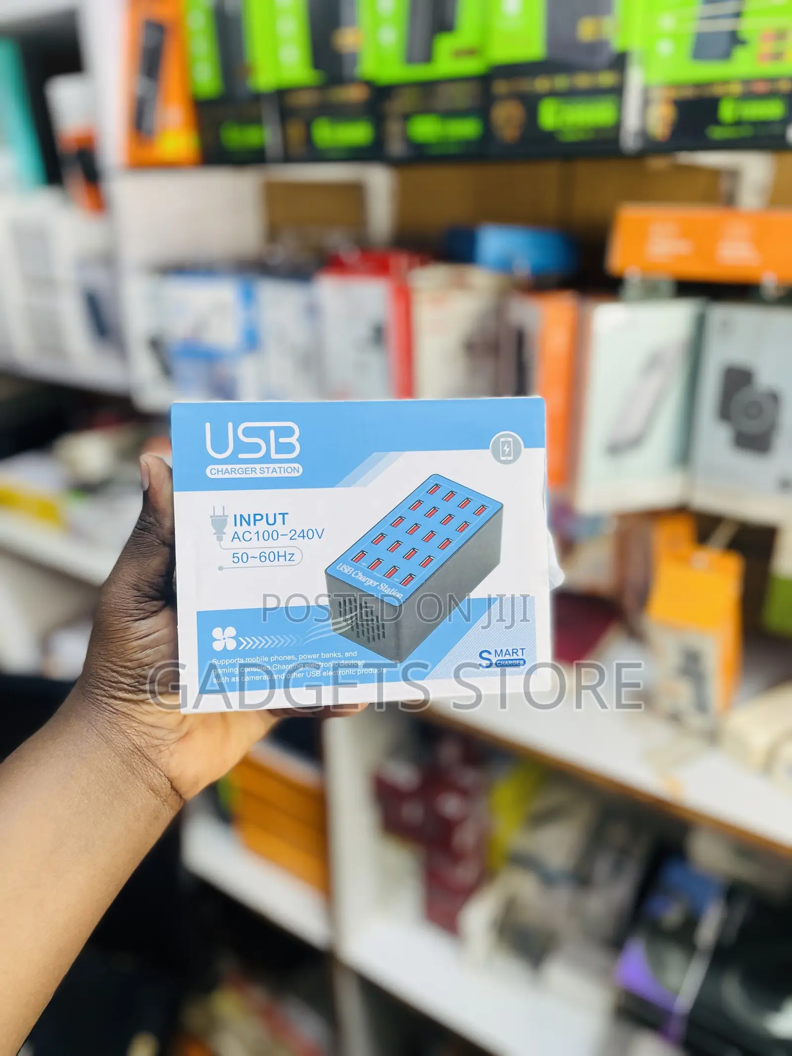 20-Port USB Charging Station Box