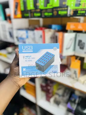 20-Port USB Charging Station Box