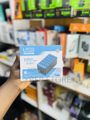 20-Port USB Charging Station Box