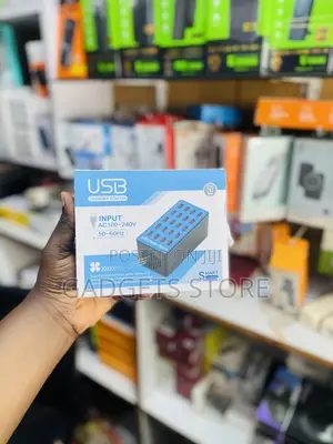 20-Port USB Charging Station Box