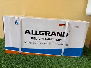 ALLGRAND 200Ah 12V Pure GEL Solar Battery – 3 Years Warranty