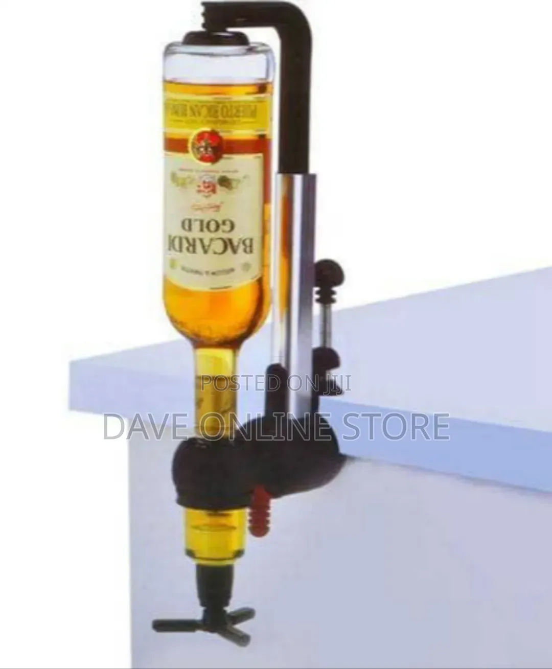 Single-Bottle Table-Clamp Liquor Dispenser