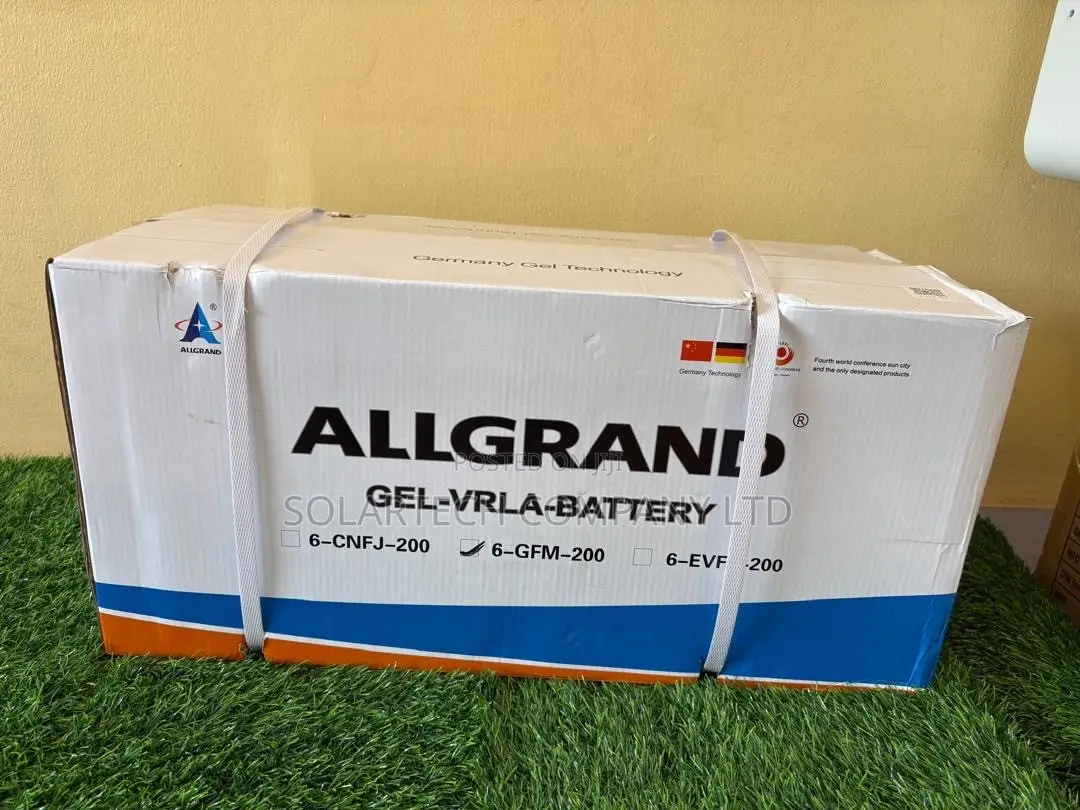 200Ah 12V ALLGRAND GEL Battery – Deep Cycle Solar Power Backup