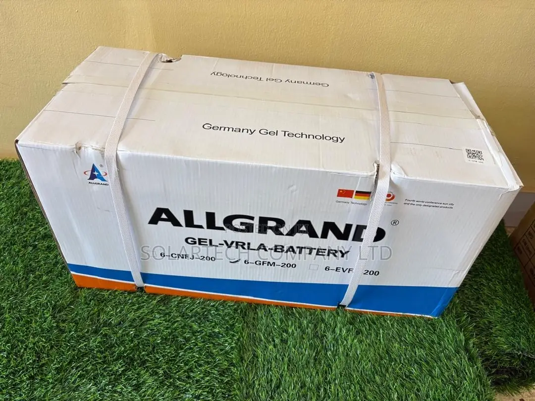 ALLGRAND 12V 200Ah GEL Battery –Heavy Duty Solar Backup Solution Boxed
