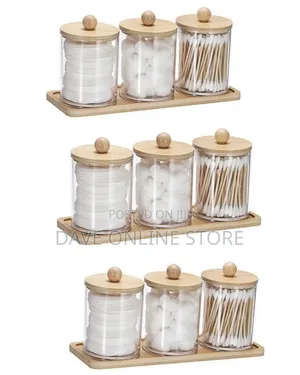3-Piece Clear Acrylic Bathroom Organizer Set