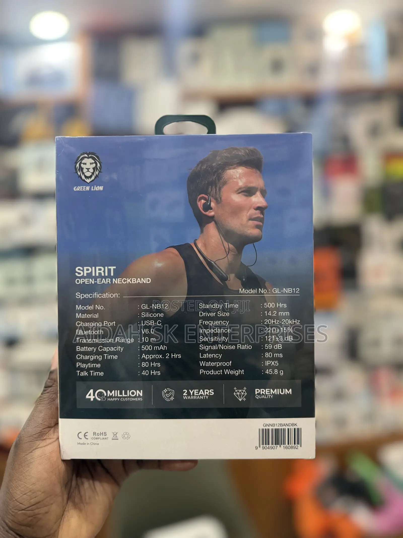 Green Lion Spirit Open-Ear Neckband