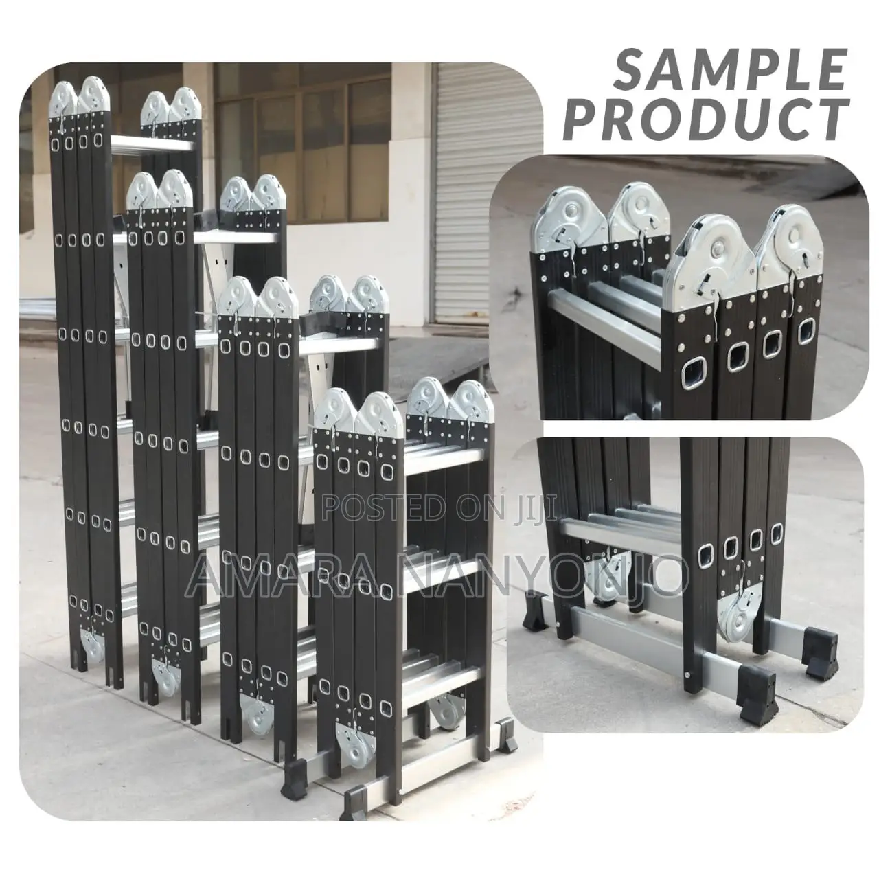 Aluminum Folded Ladders 4x6, 4x5, 4x4