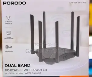 Box for the Porodo Dual Band Portable Wi-Fi Router