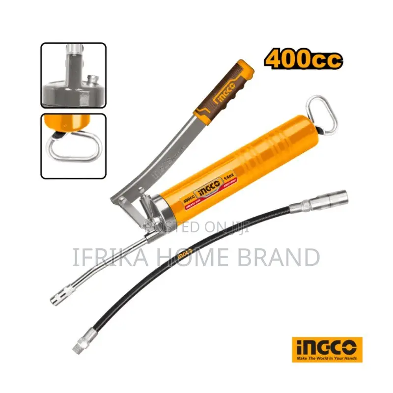 INGCO 400cc/14oz Heavy Duty Manual Grease Gun