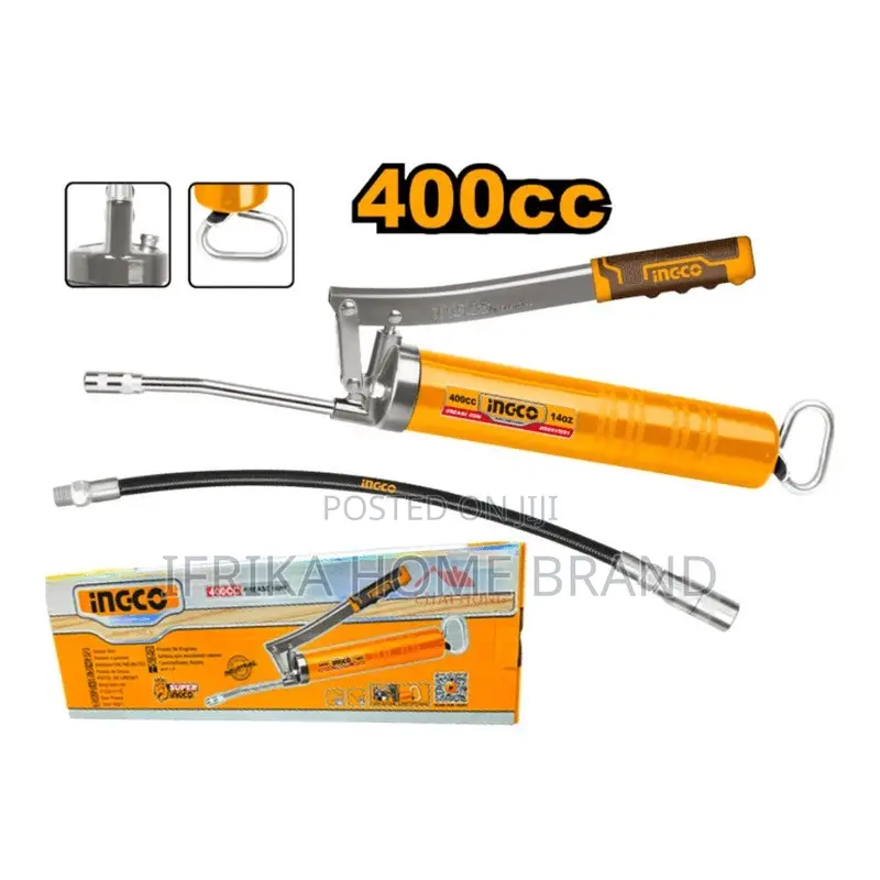 INGCO 400cc/14oz Heavy Duty Manual Grease Gun