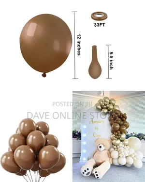 12 Inch
 Brown 100 Pieces Ballons